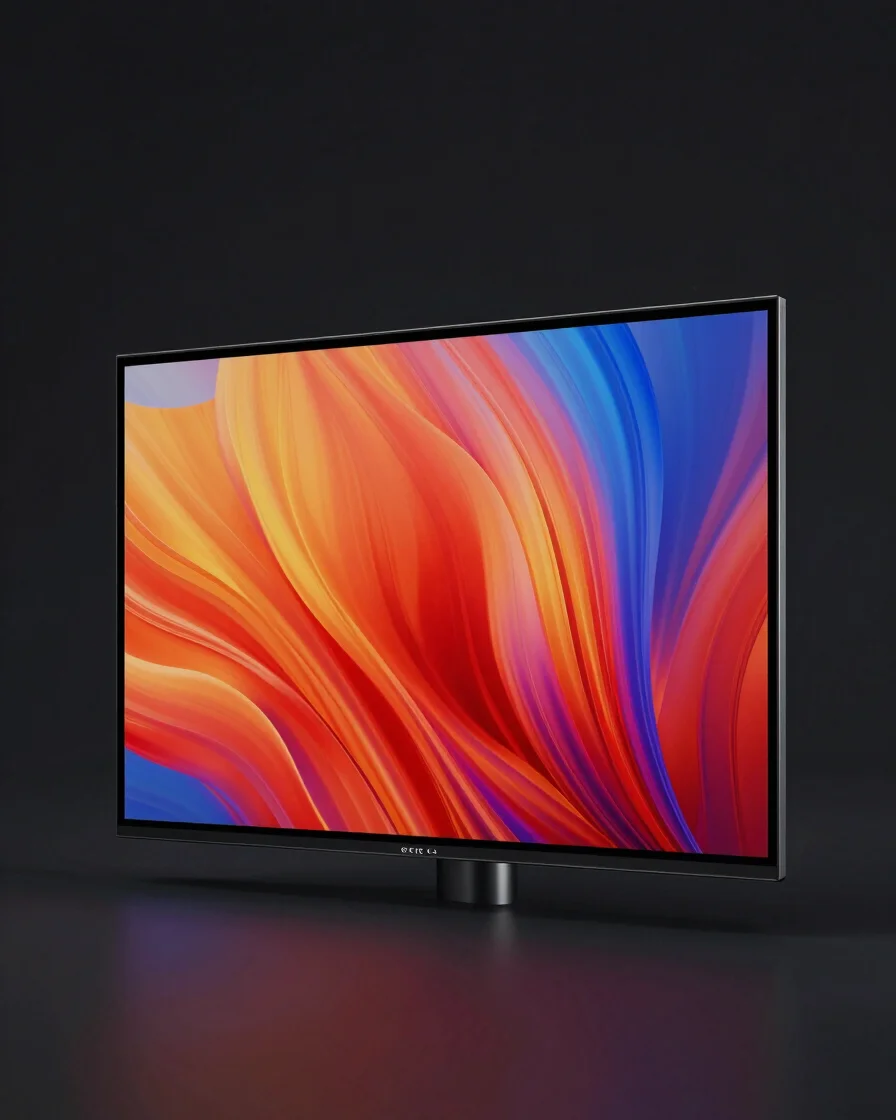 High-resolution digital device mockup displaying a detailed wallpaper design, sleek modern studio lighting, high-contras